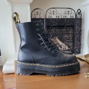 Dr. Martens Black Leather Women's Boots